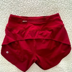 Lululemon Athletica women’s burgundy shorts